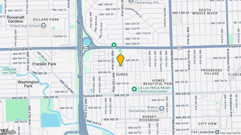 1508 NW 8th Ct Mapa y Detalles de la Ubicación