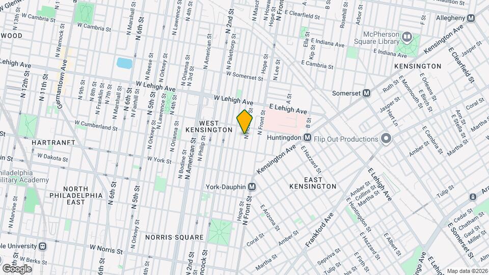 2530 N Howard St Map and Location Details