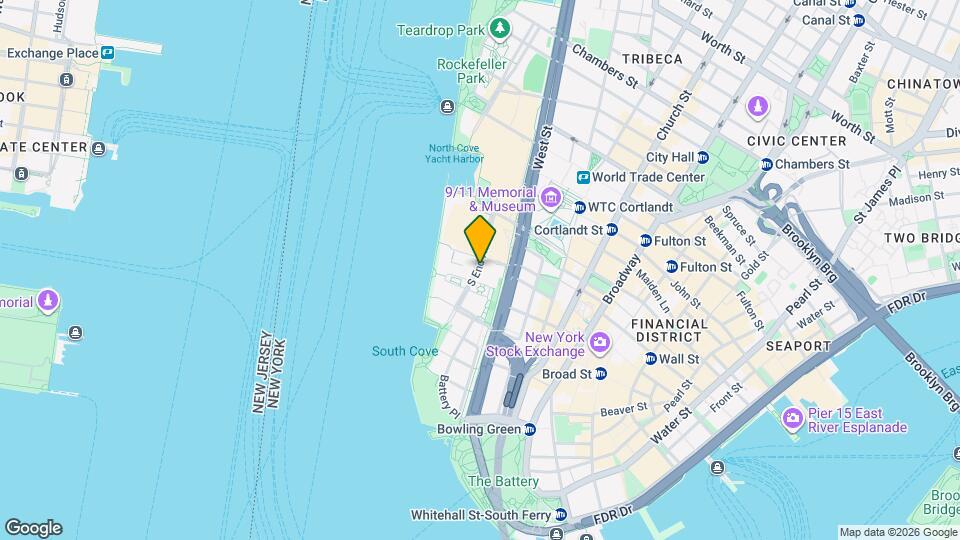 250 South End Ave Map and Location Details