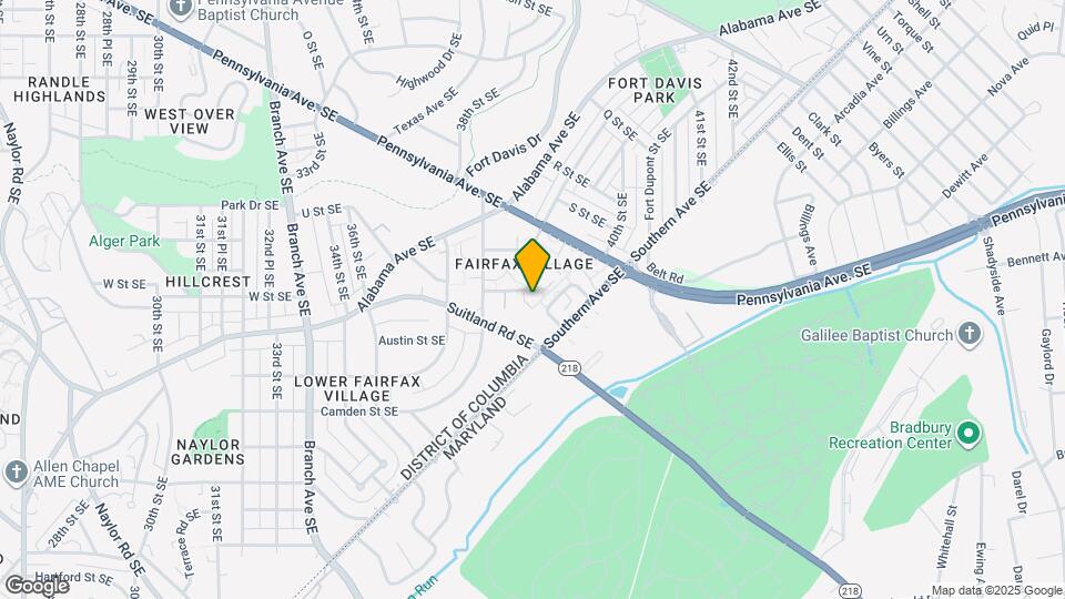 2046 Fort Davis St SE Mapa y Detalles de la Ubicación