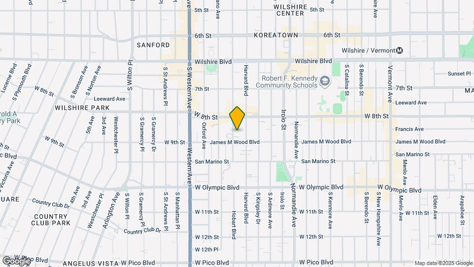 840 S Hobart Blvd Map and Location Details