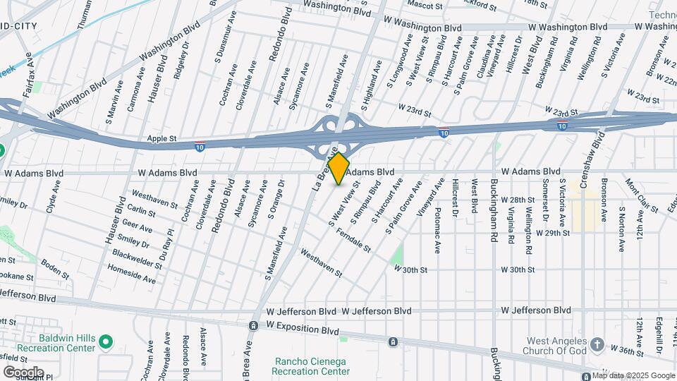 2630 S Longwood Ave Map and Location Details