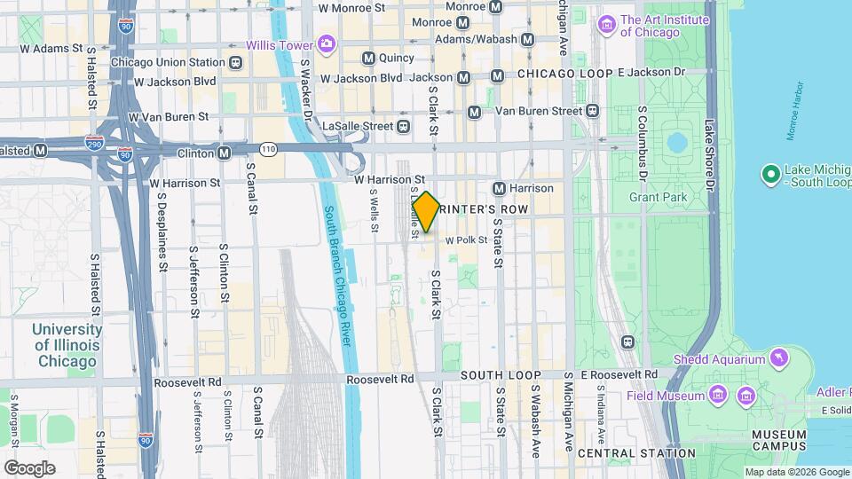 114 W Polk St Map and Location Details