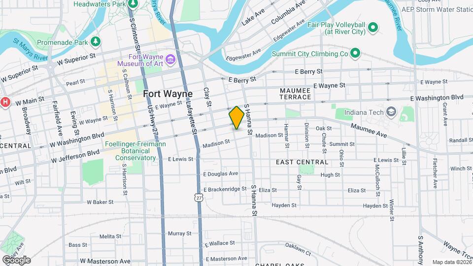 1117 Monroe St Map and Location Details