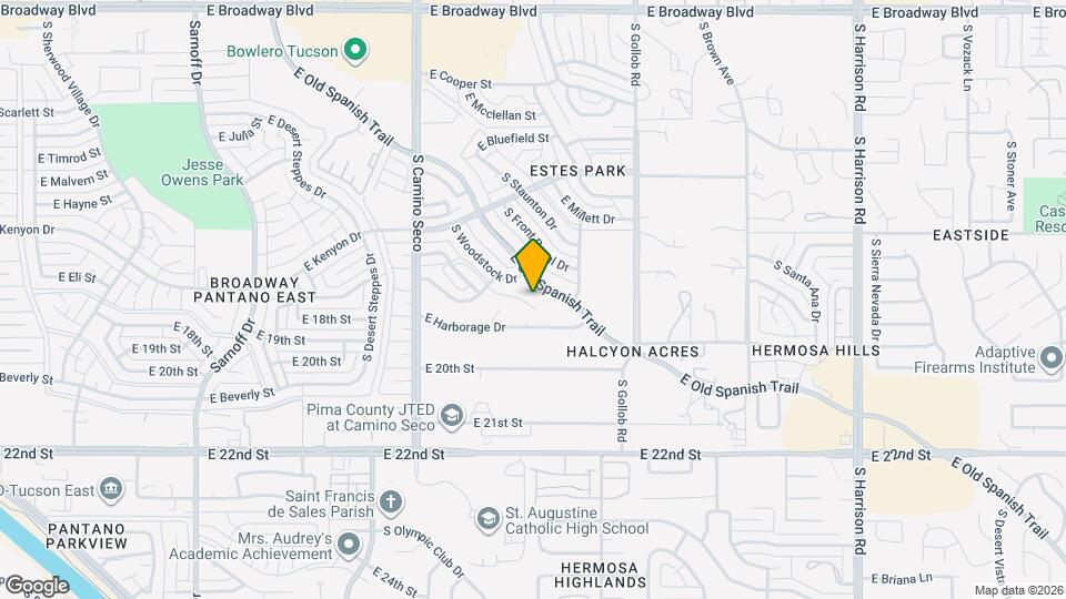 8918 E Old Spanish Trail Map and Location Details