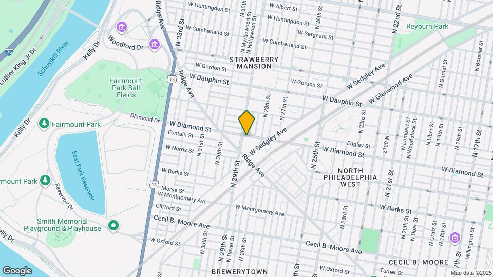 2836 W Diamond St Map and Location Details