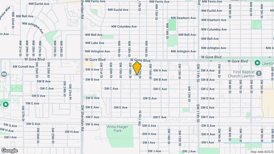 1705-1707 SW B Ave Map and Location Details