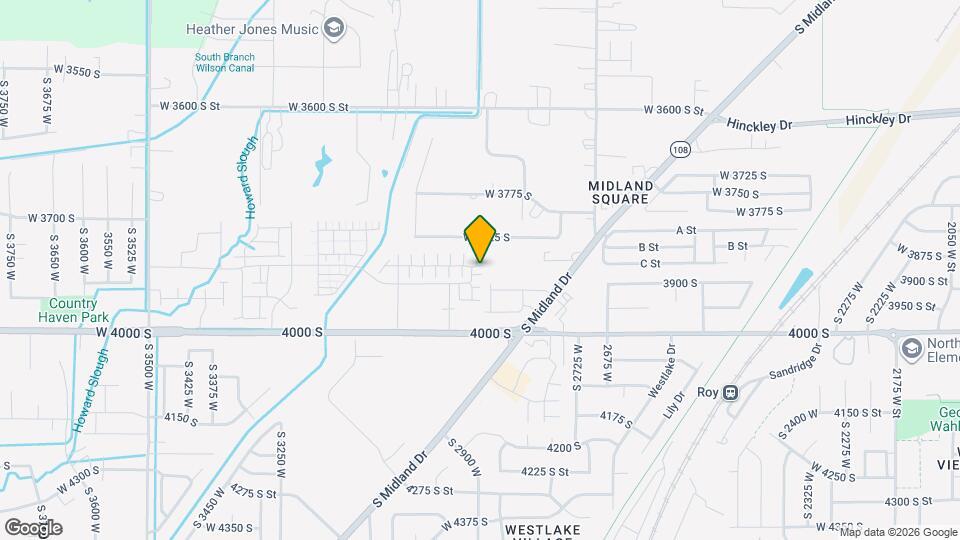 2914 W 3885 S Map and Location Details