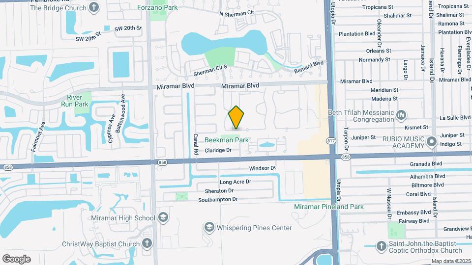 8444 SW 29th St Map and Location Details