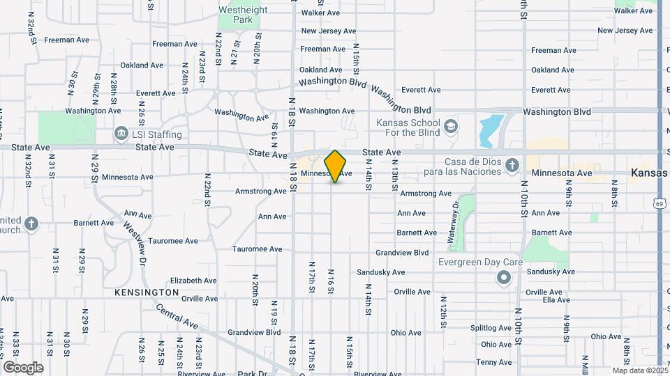 901 N 16th St Map and Location Details