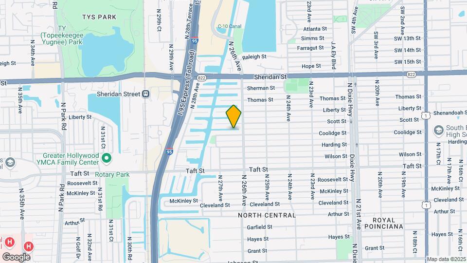 2615 Coolidge St Map and Location Details