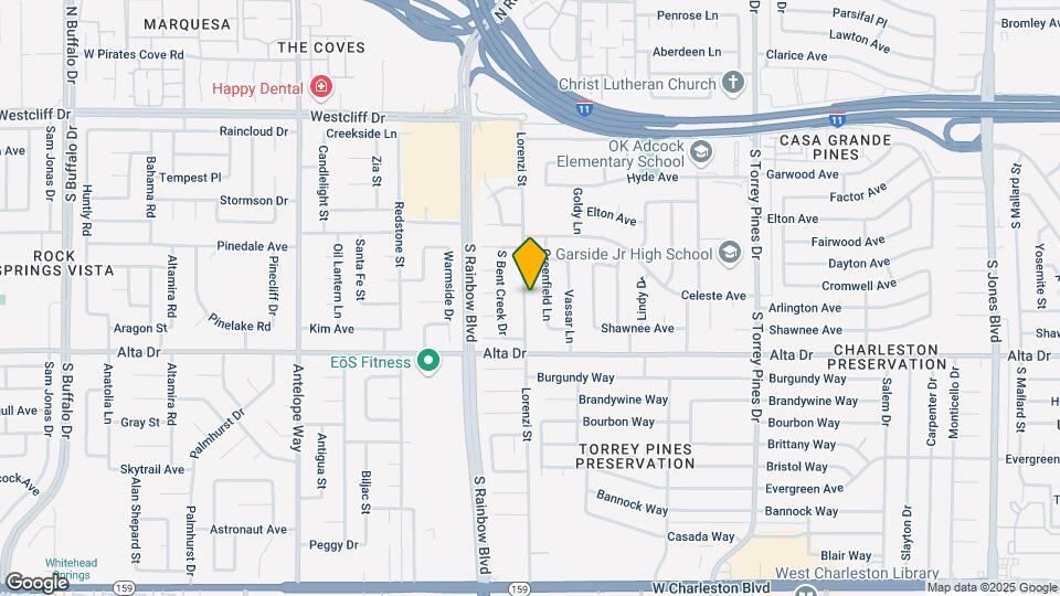 401 Lorenzi St Map and Location Details