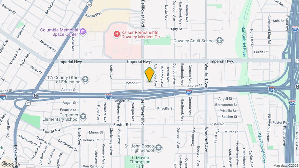 9625 Adoree St Mapa y Detalles de la Ubicación