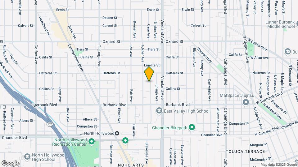 5721 Case Ave Map and Location Details
