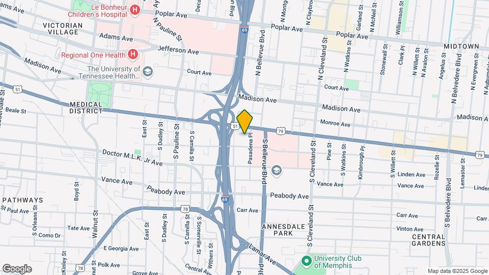 205 Pasadena Pl Map and Location Details
