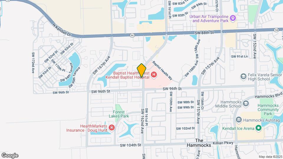 9439 SW 162nd Ct, Unit #B Map and Location Details