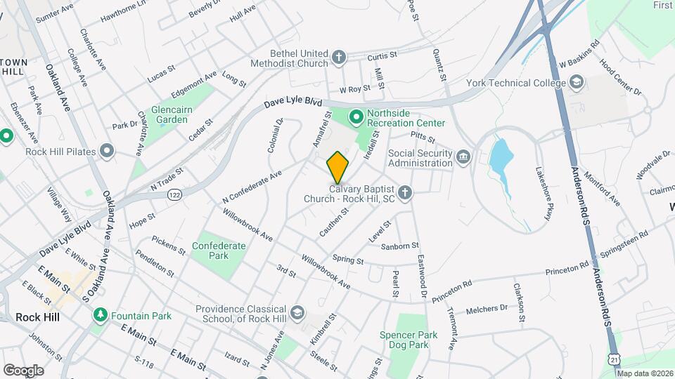 830 Iredell St Map and Location Details