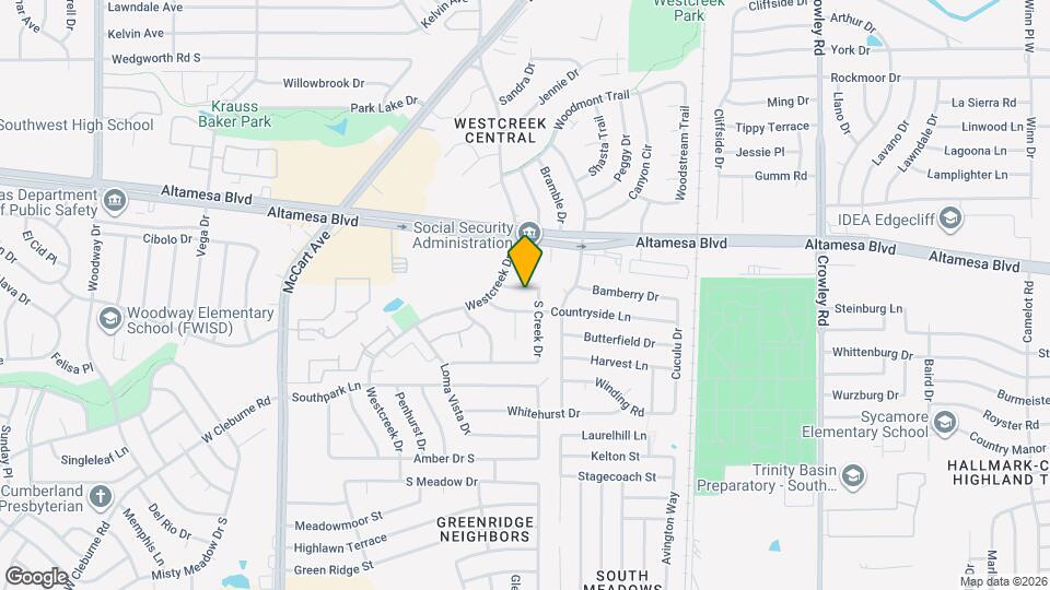 6620 S Creek Dr Map and Location Details