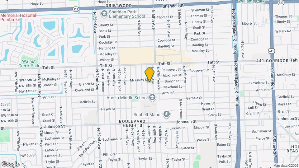 1421 N 68th Ave Mapa y Detalles de la Ubicación