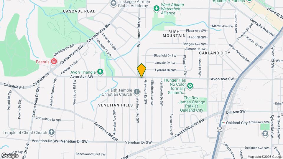 1500 Avon Ave SW Map and Location Details