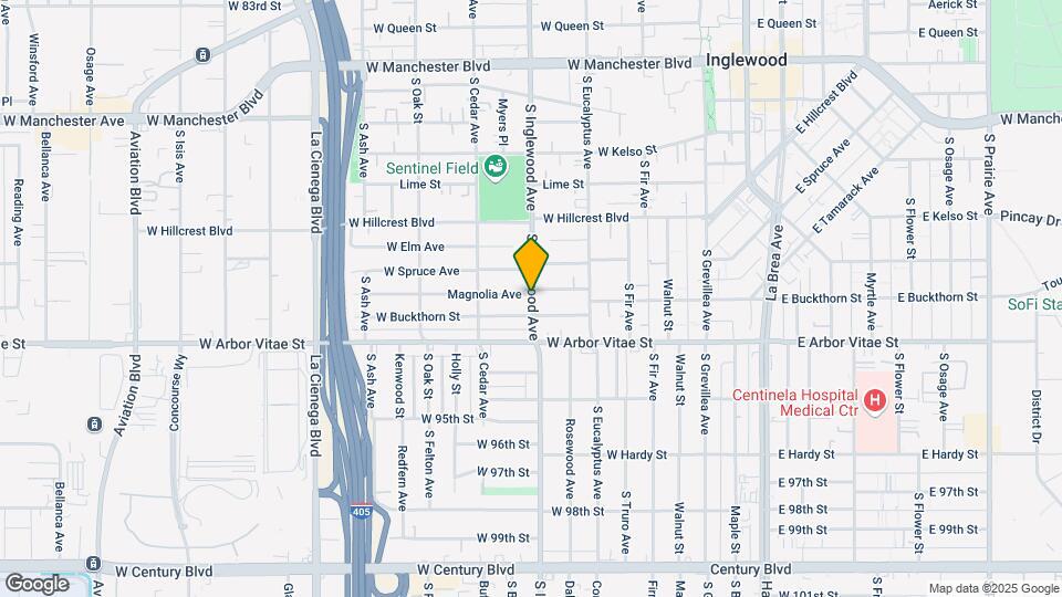729 S Inglewood Ave Mapa y Detalles de la Ubicación
