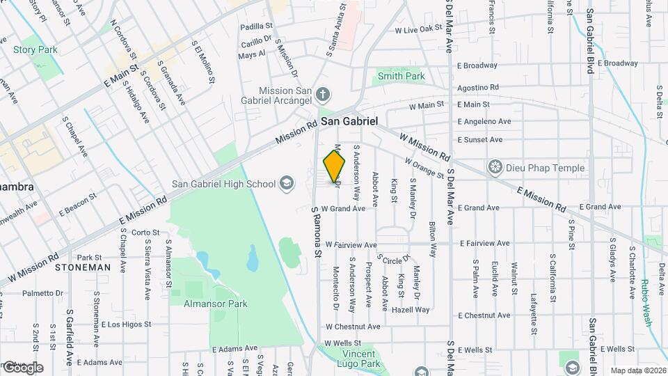 807 Montecito Dr Mapa y Detalles de la Ubicación