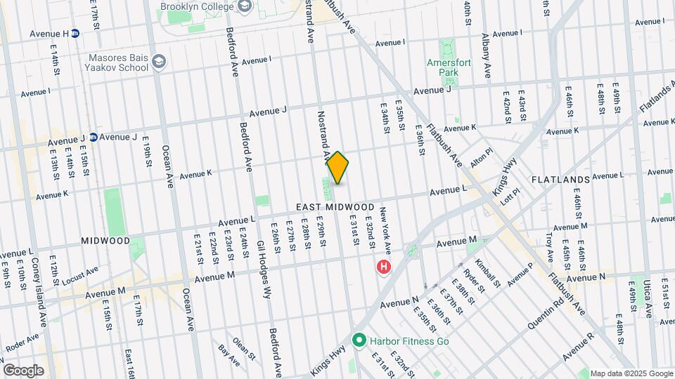 2525 Nostrand Ave Map and Location Details