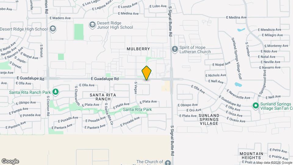 10638 E Olla Ave Map and Location Details