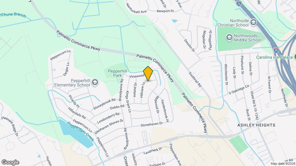 7648 Hillview Ln Map and Location Details