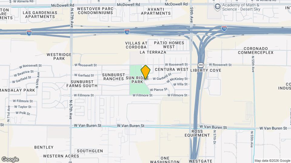 6215 W Garfield St Map and Location Details