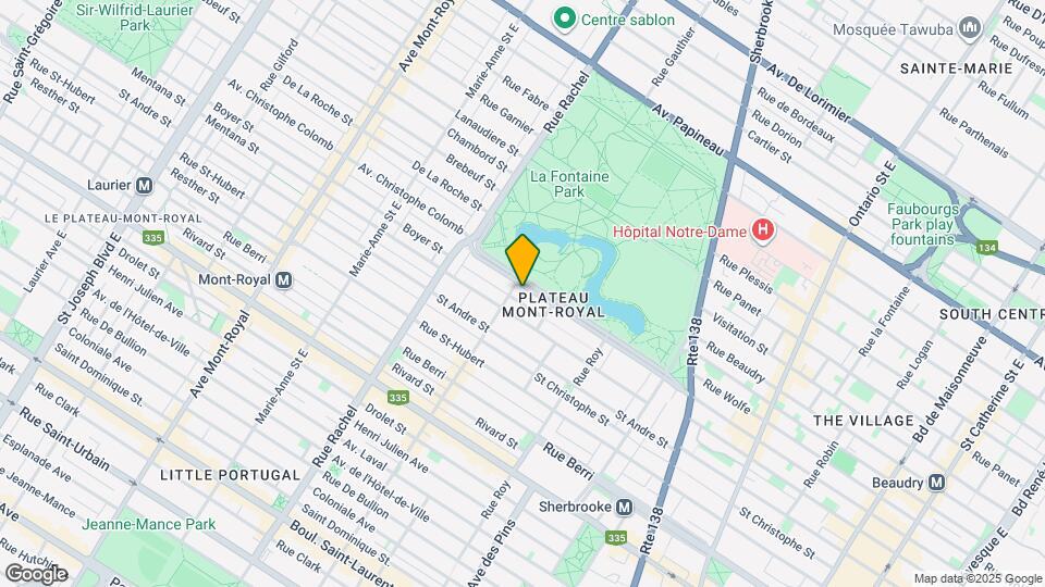 4020 Du Parc-Lafontaine Av Map and Location Details