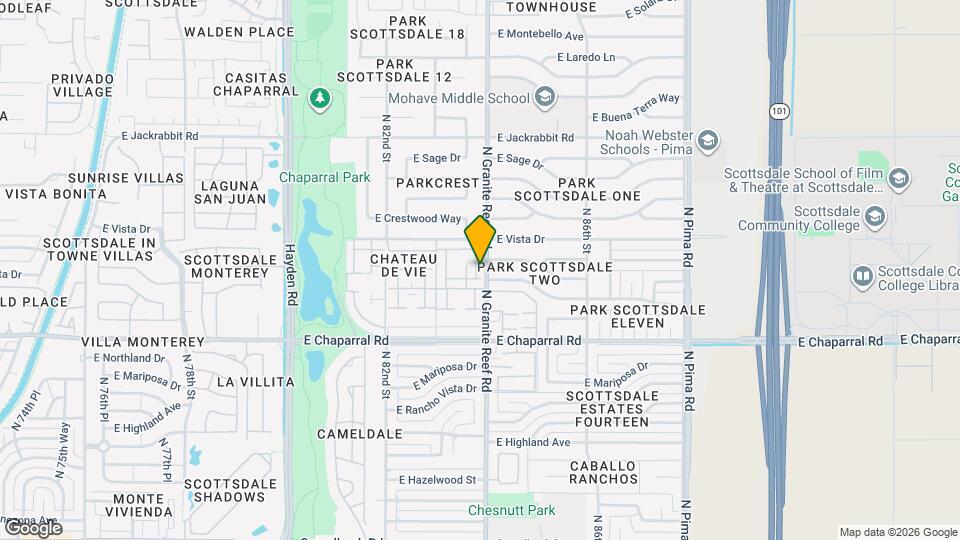 5114 N Granite Reef Rd Map and Location Details