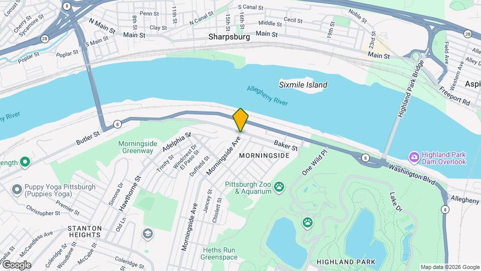 1876 Morningside Ave Map and Location Details