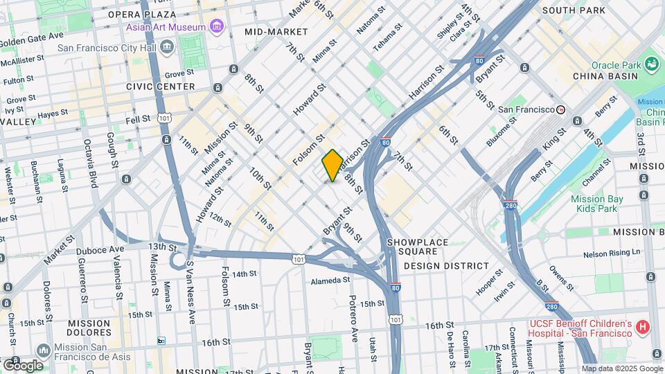 1247 Harrison St Mapa y Detalles de la Ubicación