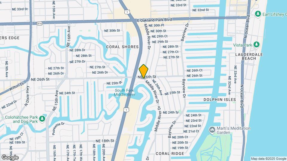 2423 NE 25th Pl Map and Location Details