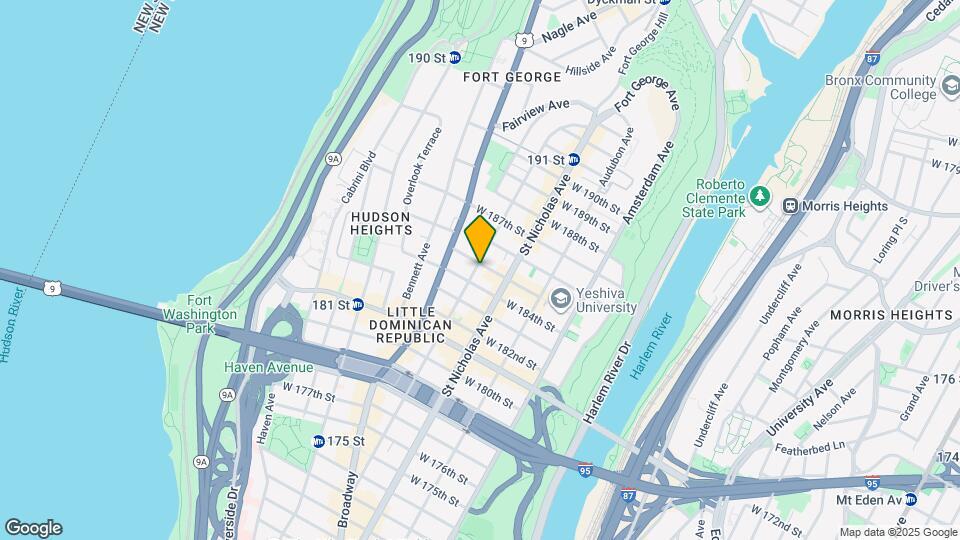 235 Wadsworth Ave Map and Location Details