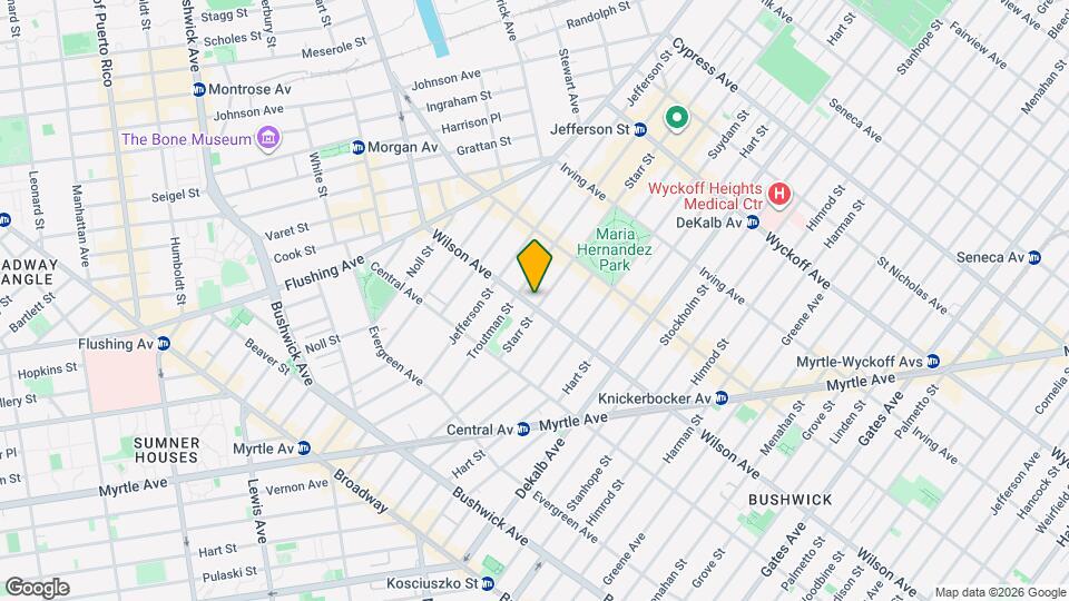 105 Wilson Ave, Unit 2R Mapa y Detalles de la Ubicación