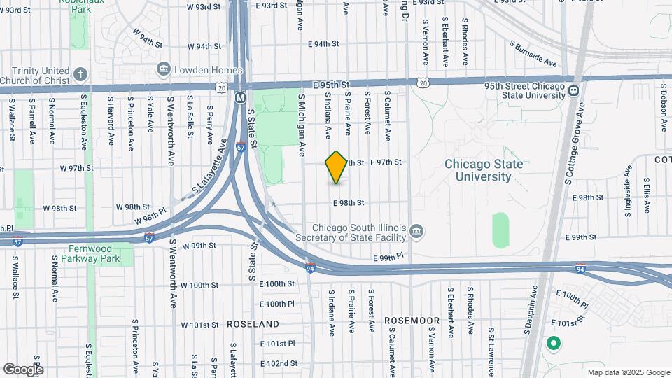 9741 S Indiana Ave Map and Location Details