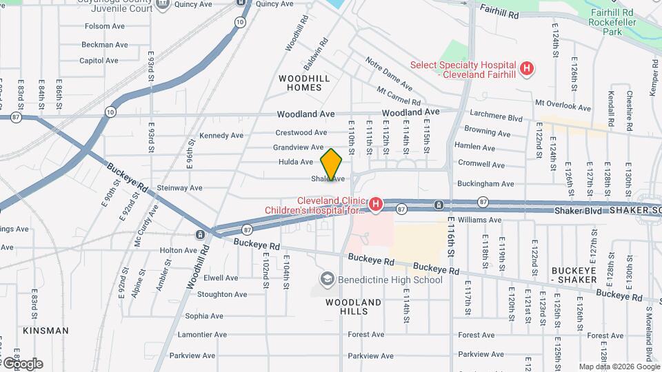 10800 Shale Ave Map and Location Details