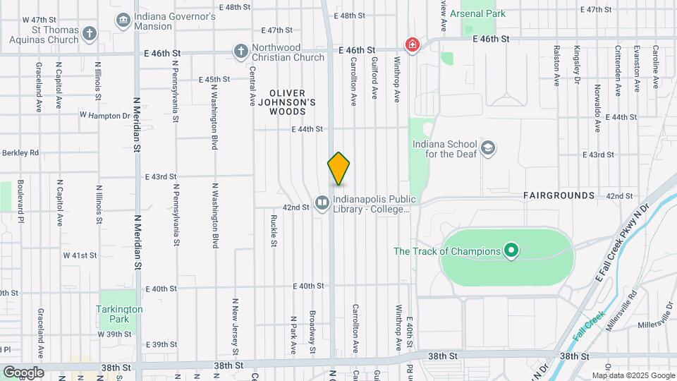 4225 N College Ave Map and Location Details