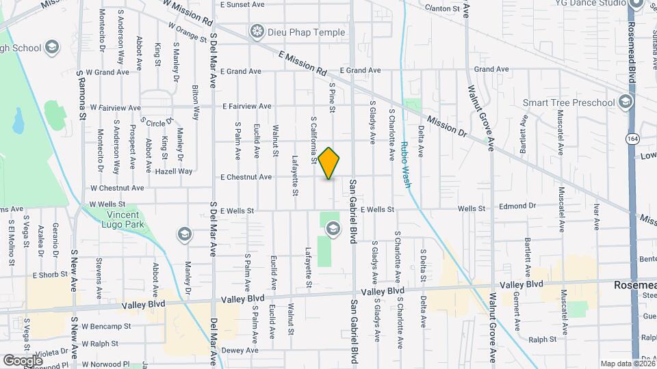 1211 S Pine St Map and Location Details