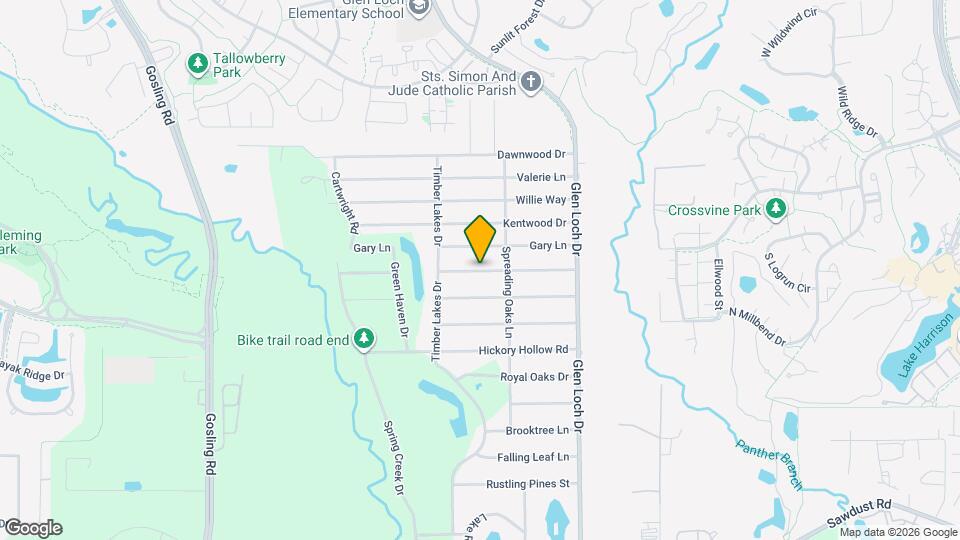 3418 Shadowcrest Ln Map and Location Details