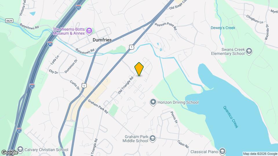 3633 McDowell Ct Map and Location Details