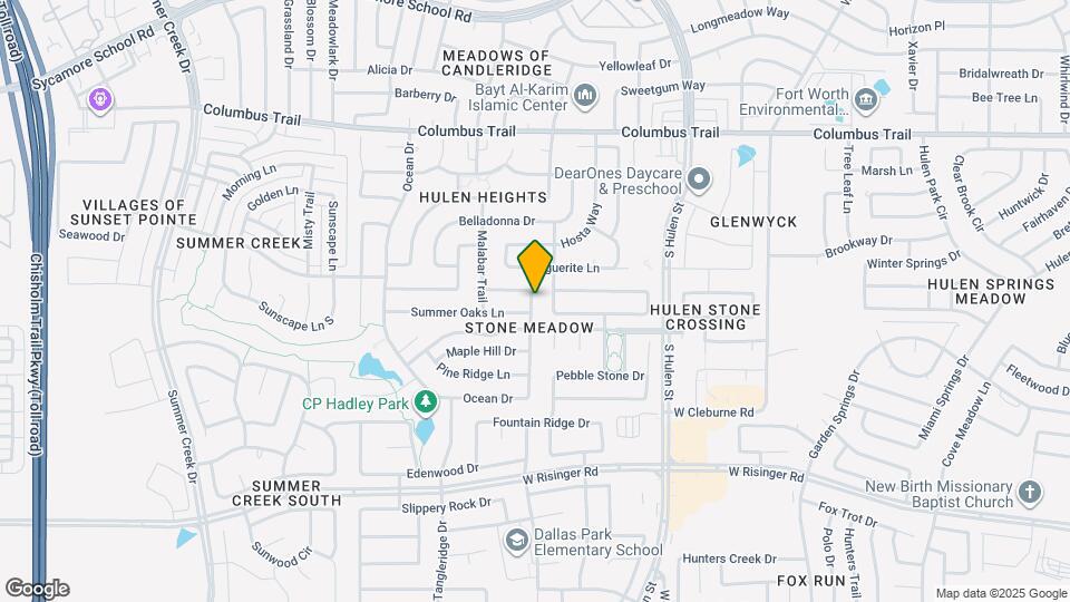 8213 Cedarcrest Ln Map and Location Details