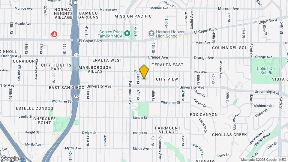 4036 Highland Ave-Unit -B Map and Location Details