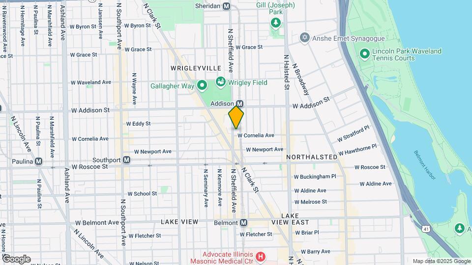 3505 N Sheffield Ave Map and Location Details