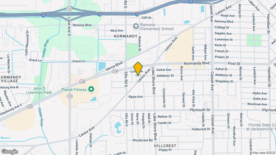 1045 Velma St Map and Location Details