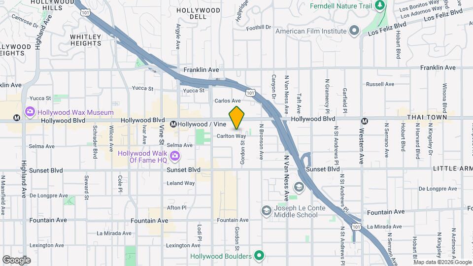 6001 Carlton Way, Unit 106 Mapa y Detalles de la Ubicación