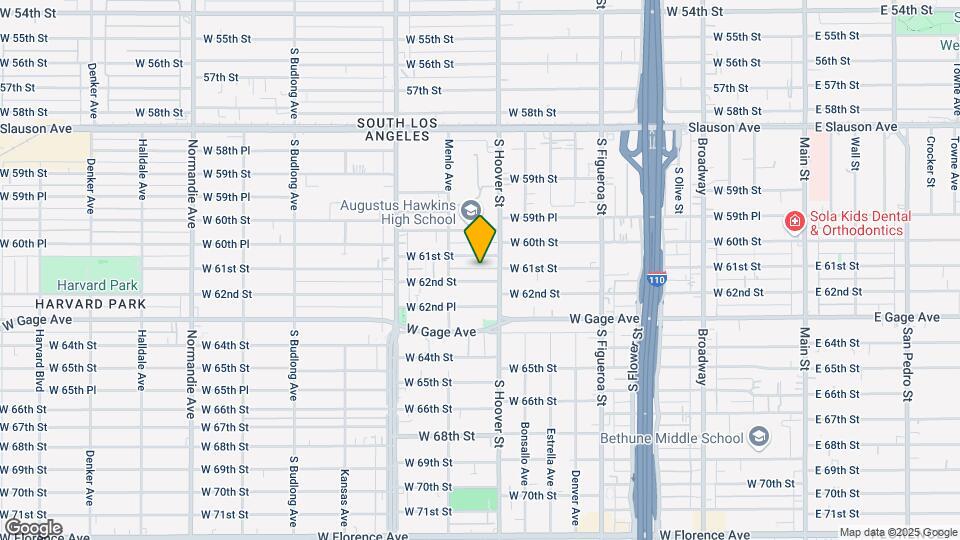 821 W 62nd St Mapa y Detalles de la Ubicación
