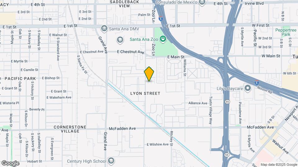 693 S Lyon St Map and Location Details